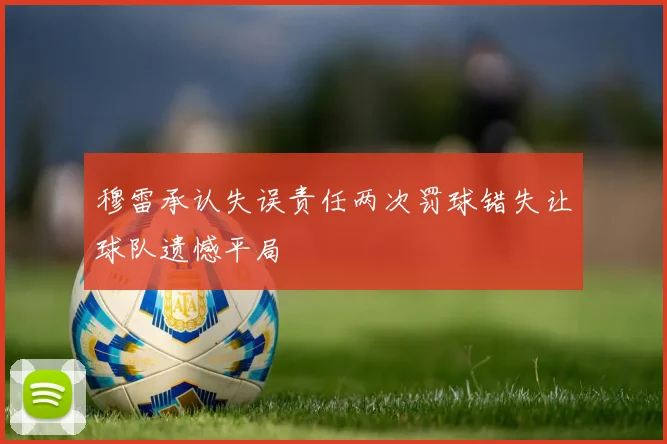穆雷承认失误责任两次罚球错失让球队遗憾平局